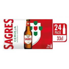 Cerveja Sagres 0.33 Lta (24Un)