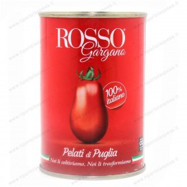tomate pelado Rosso Gargano em lata de 400 gr.em embalagem de 24 latas 
