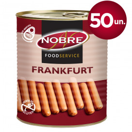 Nobre Food Service Salsichas Frankfurt Lata 50 un. 1600 g (CX 2UN)