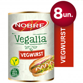 Nobre Vegalia Especialidade Vegwurst Lata 8 un. 160 g (CX 12UN)