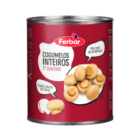 COGUMELOS INTEIROS (PL. 0,780)  / CX 6 UN DE  1kg CADA