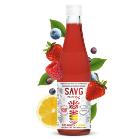 SAVG Energy Red Berry Lemon 12 x 250ml