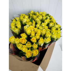 Rosas Amarelas Cx.80 Flores