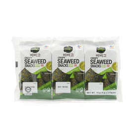 Wasabi Crisps coreanos de algas marinhas  15Gr