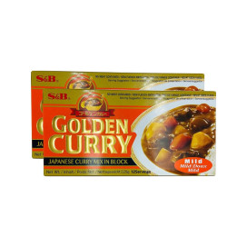 CARIL EM CUBO GOLDEN CURRY,MILD (220G) S&B