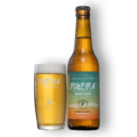 Cerveja POBEIRA Beach Lager 33cl - Caixa 24 uni