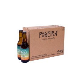 Cerveja POBEIRA Beach Lager 33cl - Caixa 10 uni