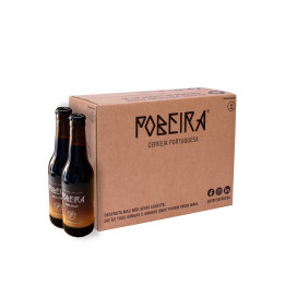 Cerveja POBEIRA Nata Stout 33cl - Caixa 10 uni