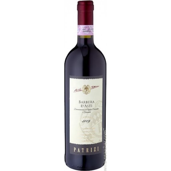 vinho tinto Barbera D'Asti "Patrizi" em caixa de nº 6 garrafas de 0.75 lt