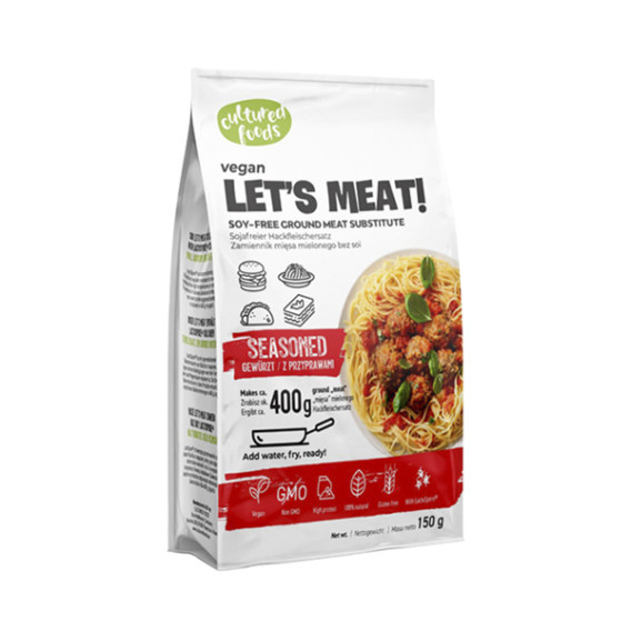 Lets Meat c/ tempero & base de proteína de ervilha Cx. c/7 x 150g