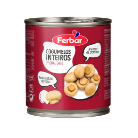 COGUMELOS INTEIROS (PL. 0,185) F.ª  / CX 12 UN DE 1/4kg CADA