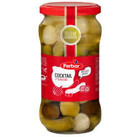 COCKTAIL AZEIT./PEPIN./CEBOLIN. EM VINAGRE  / CX 6 UN DE 345g CADA
