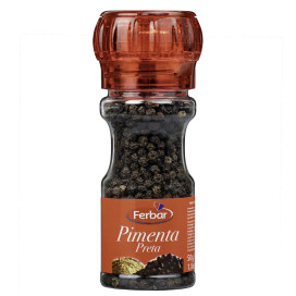 PIMENTA PRETA GRÃO C/ MOINHO  / CX 12 UN DE  50g CADA