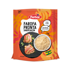 FAROFA SABOR BACON / CX 12 UN DE 250g CADA