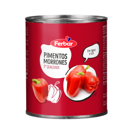 PIMENTOS MORRONES INT. ÁGUA E SAL / CX 6 UN DE 1kg CADA