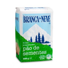 Branca de Neve Farinha para pão de sementes 500gx6