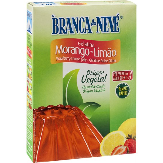 Branca de Neve Gelatina Vegetal Morango-Limão 85gx6