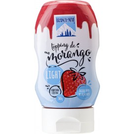 Branca de Neve Topping de Morango Ligth 360gx10