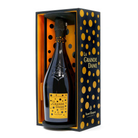 Champagne Veuve Clicquot La Grande Dame - caixa de edição limitada Kusama