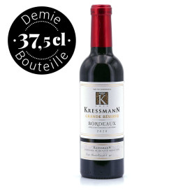 Vinho tinto Bordeaux DOC Grande Reserva - Meia Garrafa 2020 - garrafa de 37,5cl