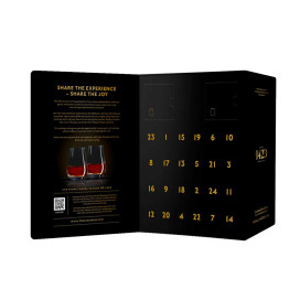 Coffret presente Black Edition 24 dias de Rum - 24 frascos de 2cl + 2 copos)