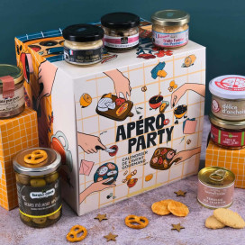 Coffret presente Festa Apéro - 24 produtos gourmet sem álcool