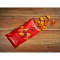 PATATAS FRITAS GOURMET CON AOVE Y PIMENTÓN125gr. CX 12U.