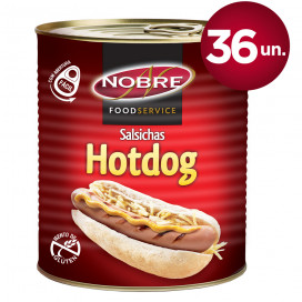 Nobre Food Service Salsichas Hotdog Lata 36 un. 1700 g (CX 2UN)