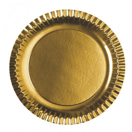 Pratos de Cartão Dourado Ø 29cm