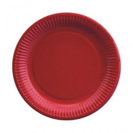 Pratos de Cartão Vermelho Ø 23cm