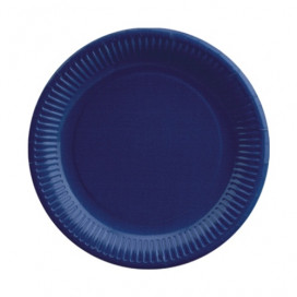 Pratos de Cartão Azul Escuro Ø 23cm