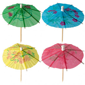 Palitos Decorativos Sombrinhas para Gelado