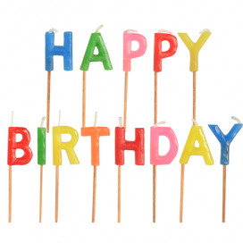 Velas "Happy Birthday"