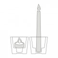 Suportes de Vidro para Velas Ø 60mm