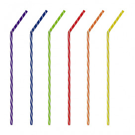 Palhinhas Flexíveis Espiral Ø 5mm