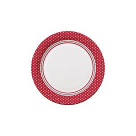 Pratos de Cartão Vermelho Ø 23cm
