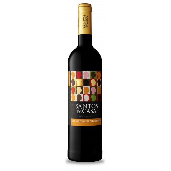 Santos da Casa , Vinho regional Alentejo, tinto 2017 CX