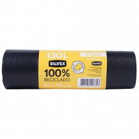 Sacos Lixo 100% Reciclado 130L (10 UNI)