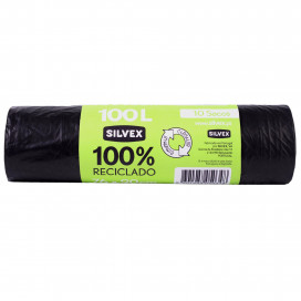Sacos Lixo 100% Reciclado 100L (10 UNI)