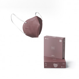 Máscaras KN95 Matrix Bordeaux (5 UNI)