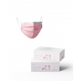 Máscaras de Proteção Descartáveis Freedom Kids Rosa (30 UNI)