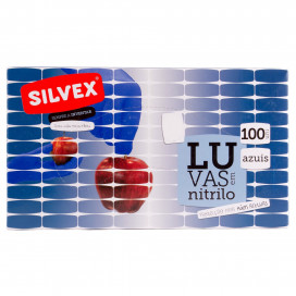 Luvas Descartáveis em Nitrilo Azul S (100 UNI)