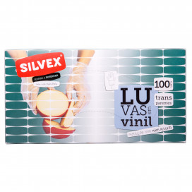 Luvas Descartáveis em Vinil Transparente s/ Pó L (100 UNI)