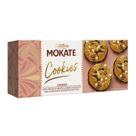 MOKATE COOKIES C/CHIPS CHOC BR E NEGRO 1 CX 16 Pacotes