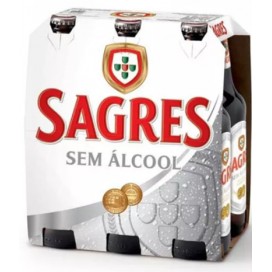 Cerveja Sagres Branca Zero % 0.33 Tp (24Un)